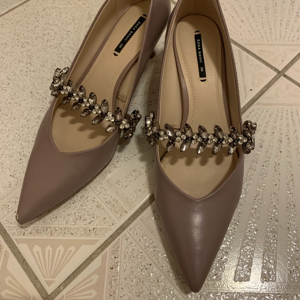 ZARA light purple women heels